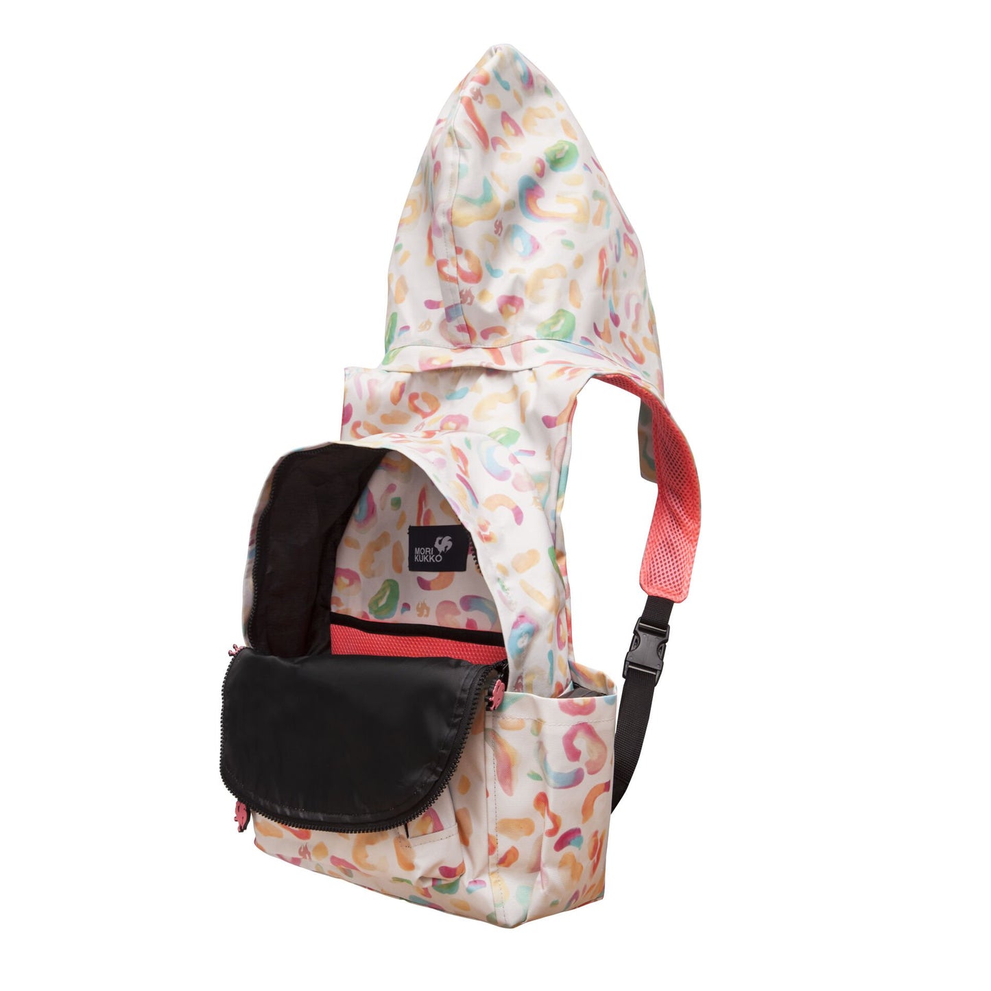 BACK TO SCHOOL PASTEL LEOPARD HOODED BACKPACK