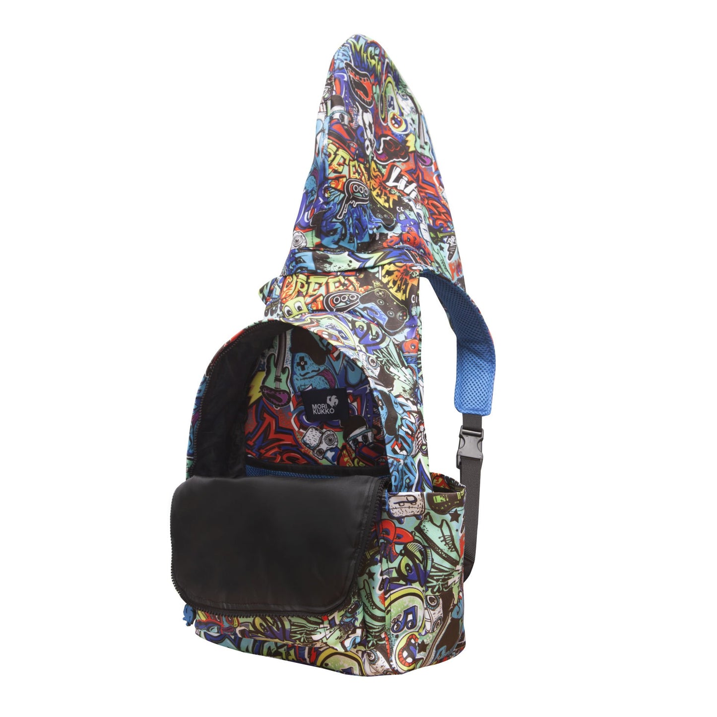 BACK TO SCHOOL GRAFFITI MONSTER HOODED BACKPACK