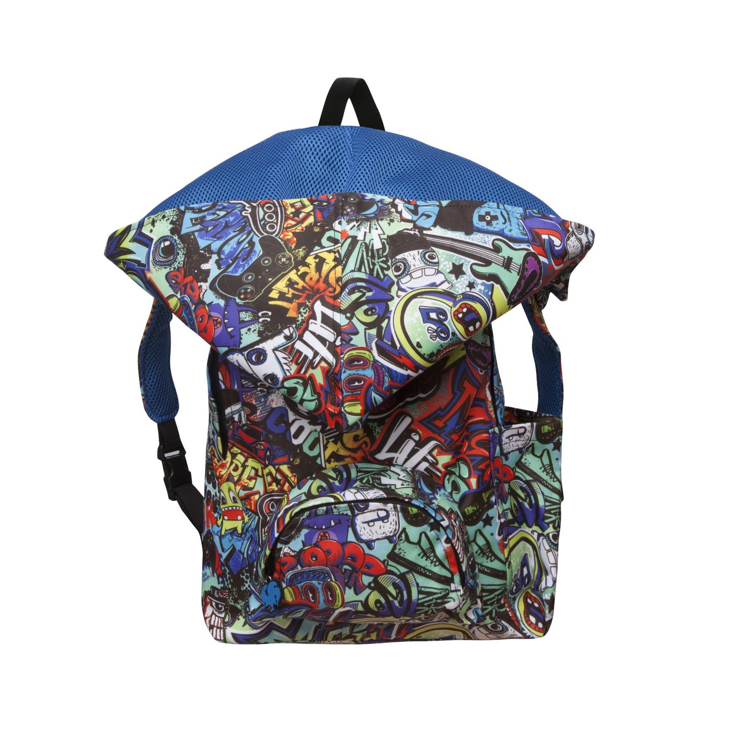 BACK TO SCHOOL GRAFFITI MONSTER HOODED BACKPACK