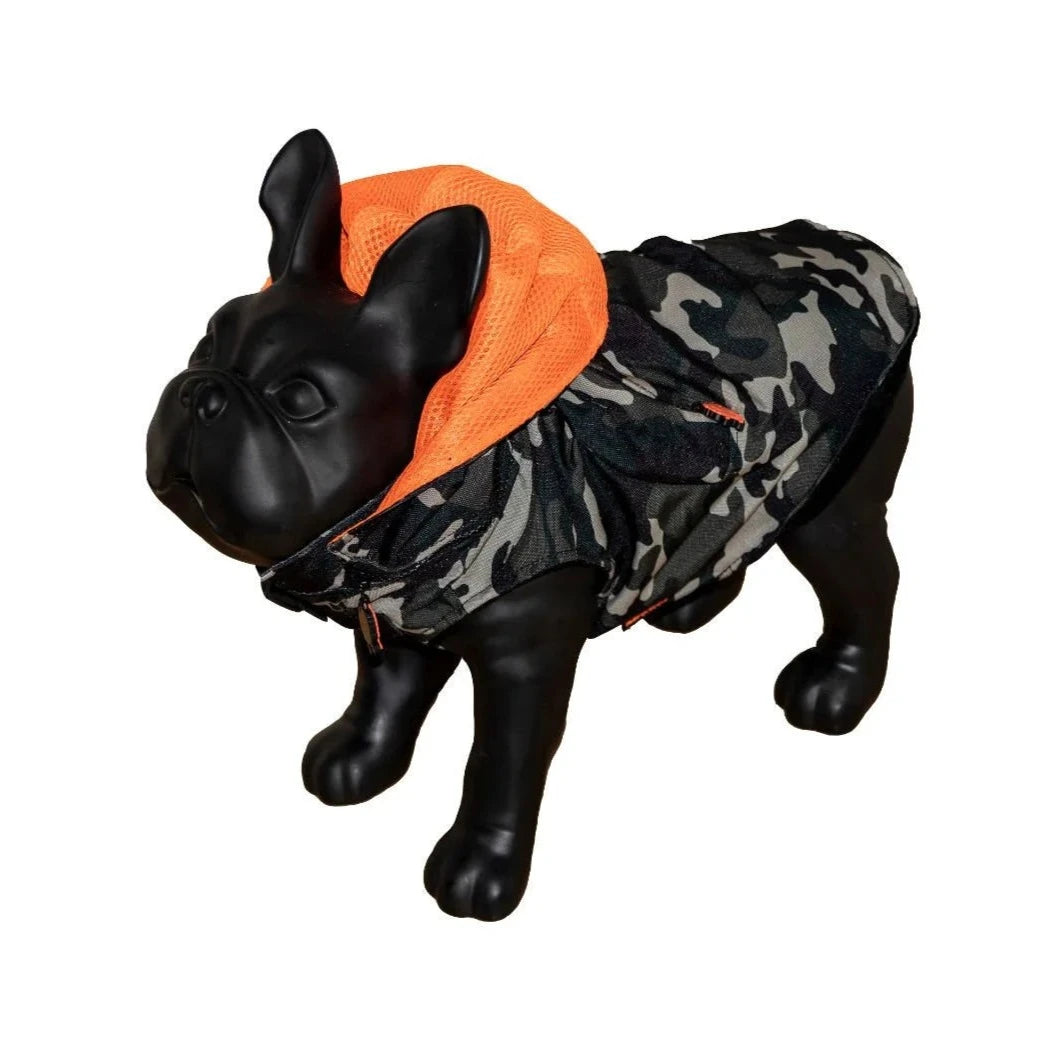 Morikukko Orange Camo Woof Collection Dog Clothing