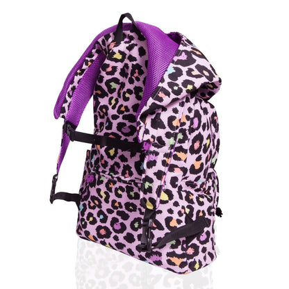 Morikukko Back To School Pink Cheetah Hooded Backpack
