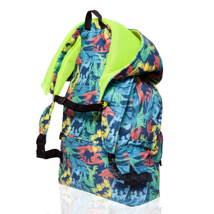 Morikukko Back To School Stroke Dino Hooded Backpack