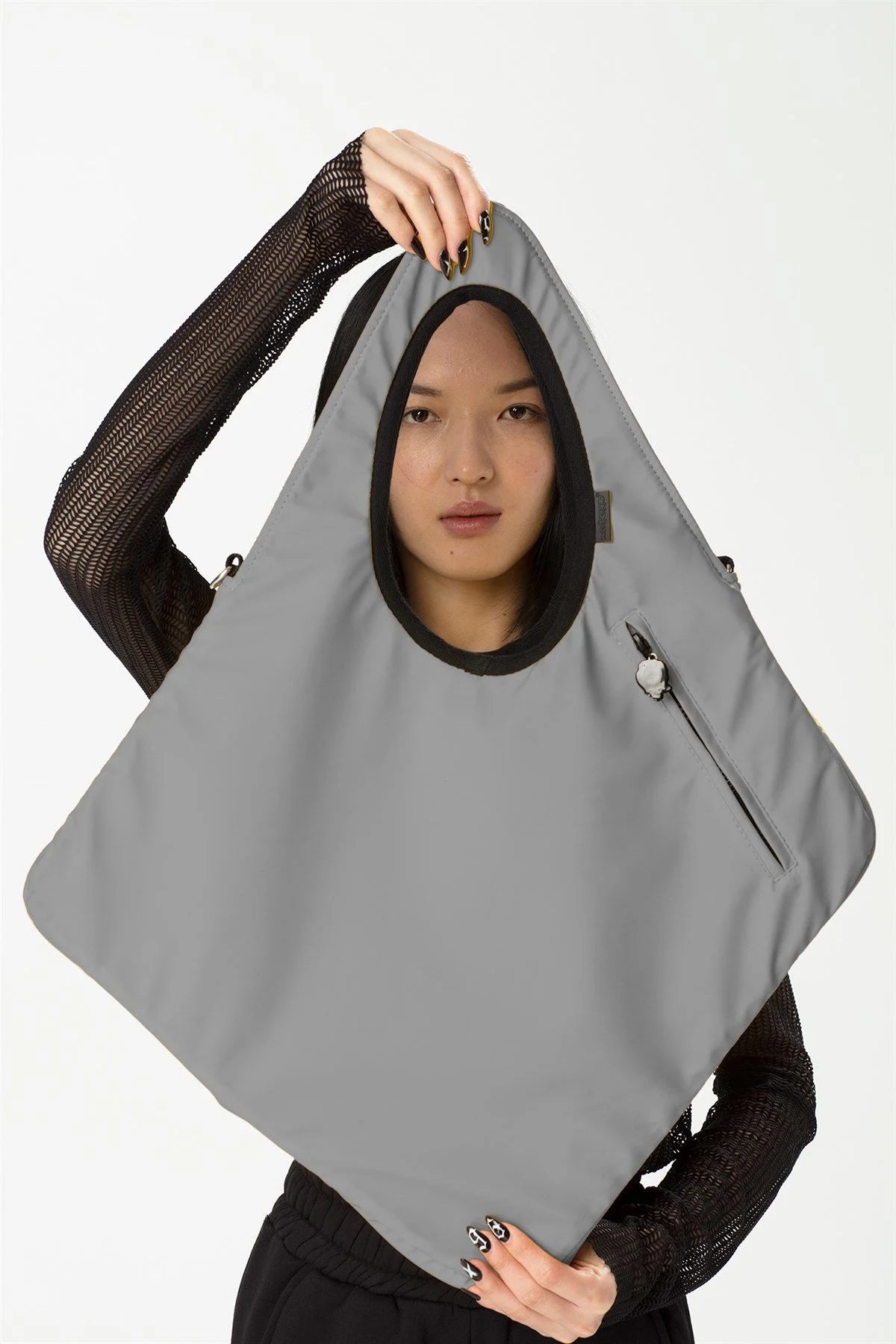 Morikukko Diagonal Gummy Reflect Women's Shoulder Bag