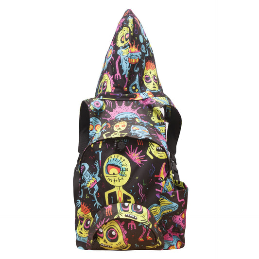 BACK TO SCHOOL ALIEN HOODED BACKPACK