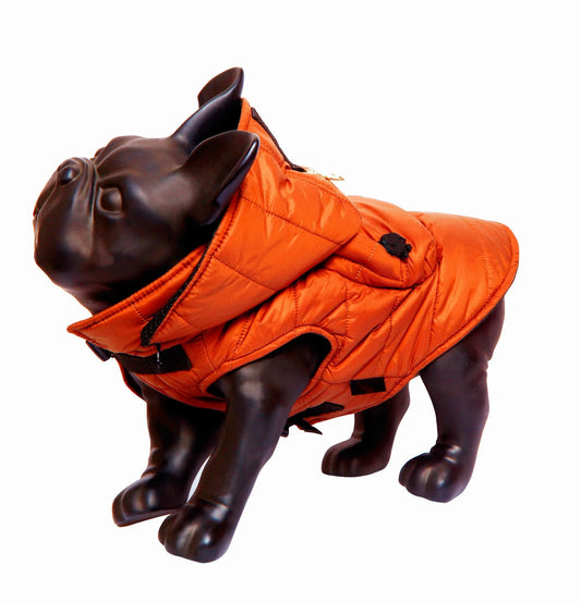Morikukko Puffer Orange Woof Collection Dog Clothing