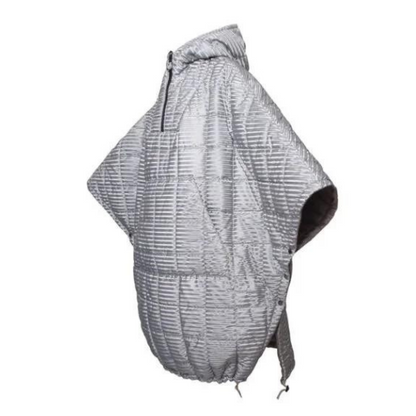 Morikukko Blancape Silver Puffer Cape