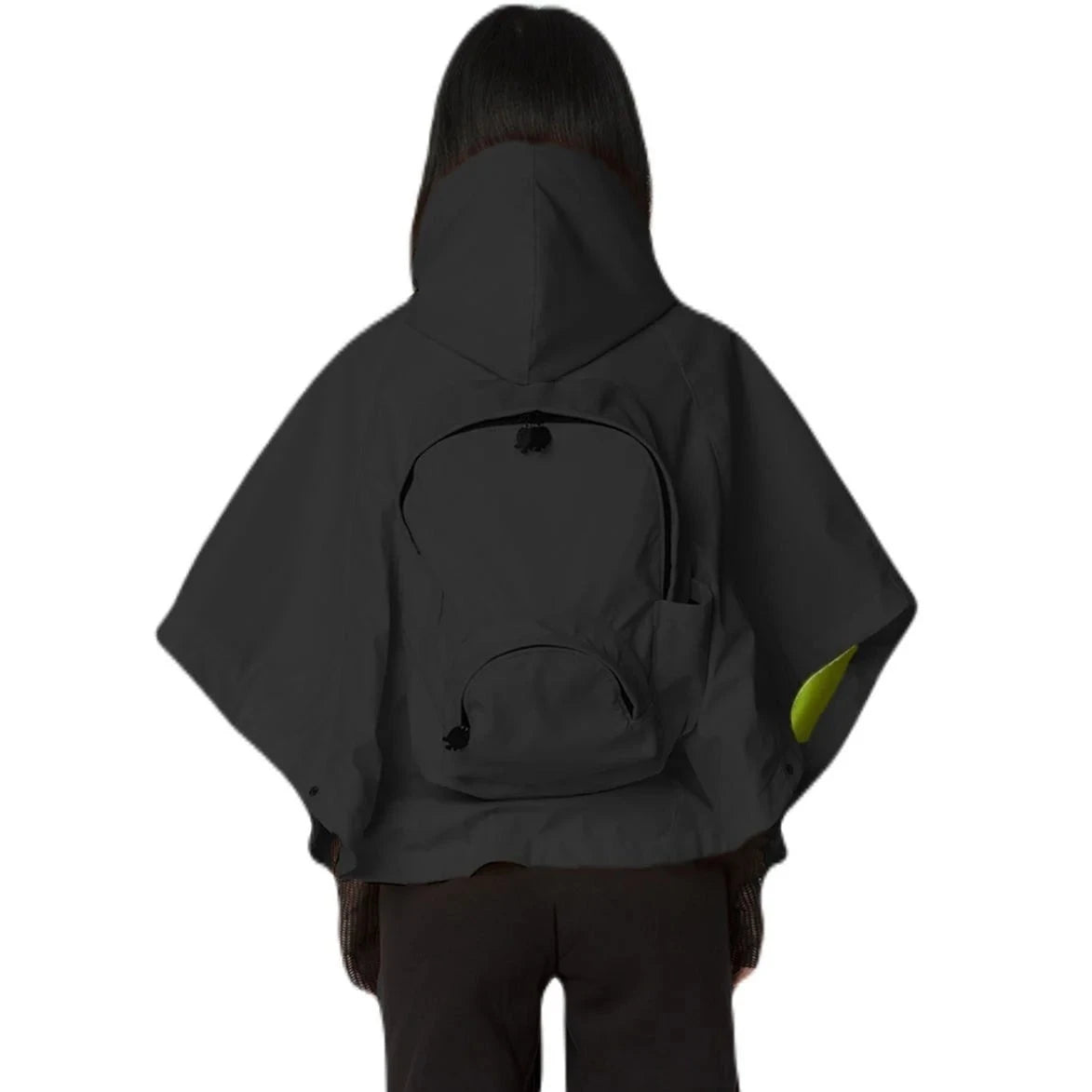 Morikukko Capehood Black Cape Backpack