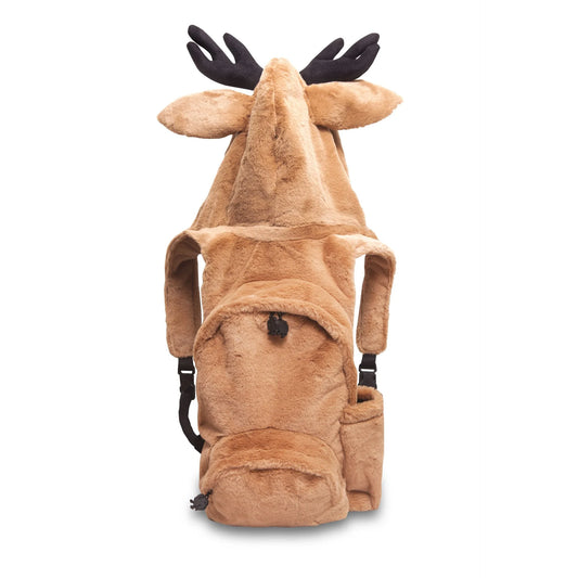 Morikukko Kids Deer Detachable Hooded Children's Backpack