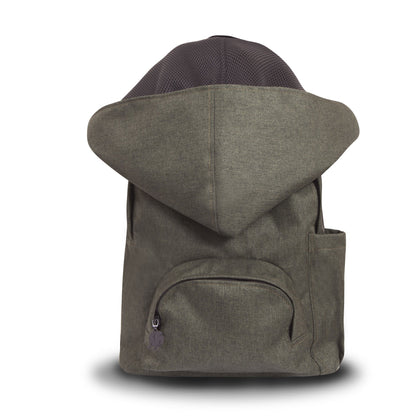 Morikukko Back To School Khaki Hooded Backpack