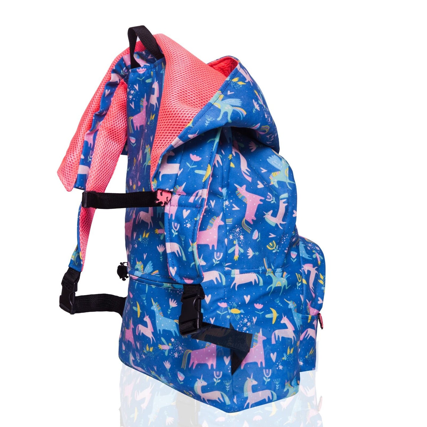 Morikukko Back To School Unicorn Hooded Backpack