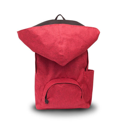 Morikukko Back To School Burnt Red Hooded Backpack