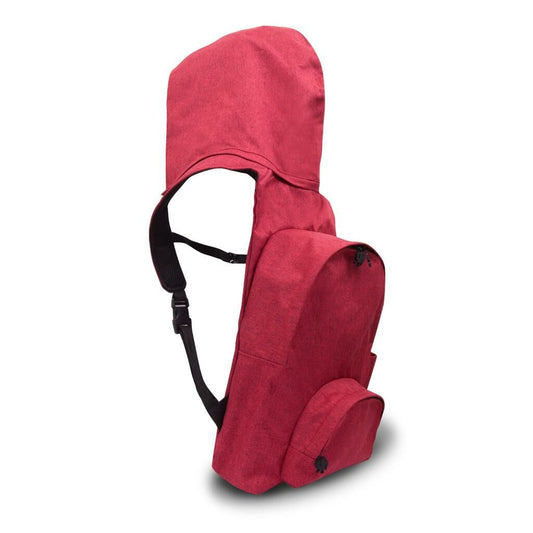 Morikukko Back To School Burnt Red Hooded Backpack