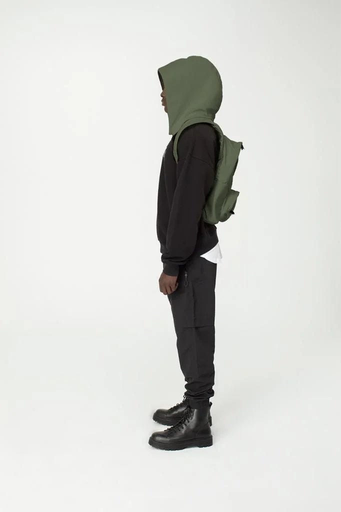 Morikukko Gummy Green Hooded Backpack